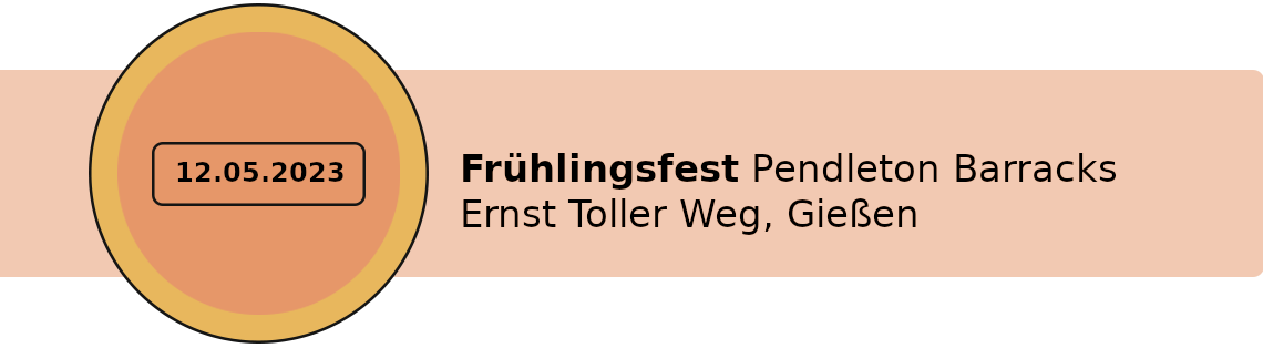 Turbosapienova Live 12.05.2023 Frühlingsfest Pendleton Barracks
  Ernst Toller Weg, Gießen